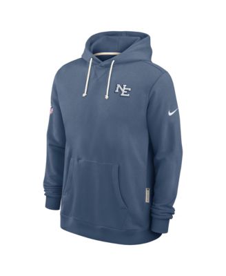 Men's Blue New England Patriots 2025 NFL Rivalries Sideline Dri-Fit Hoodie