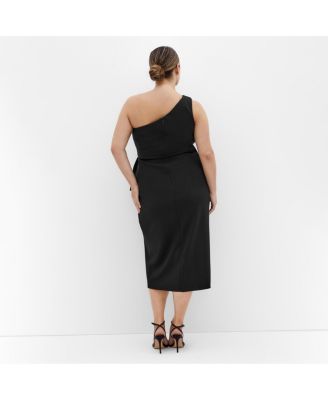 Plus Size Priyanka One Shoulder Dress