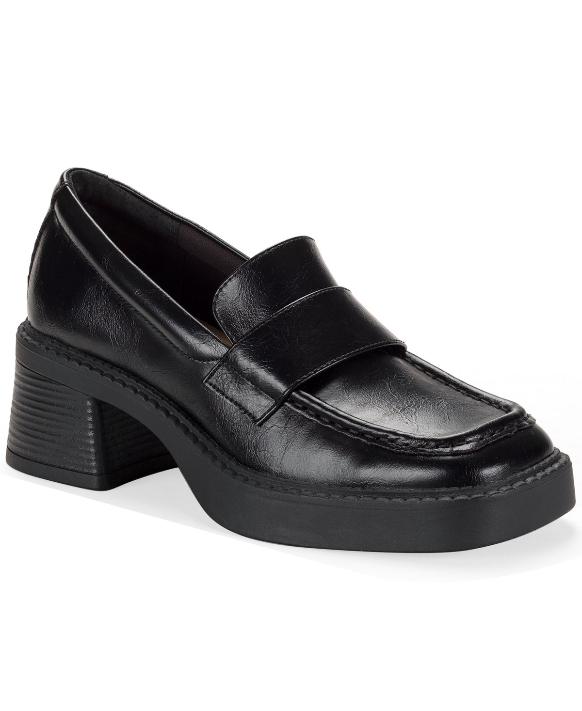 Wild Pair Women's Meigann Block Heel Loafers, Macy's Exclusive In Black