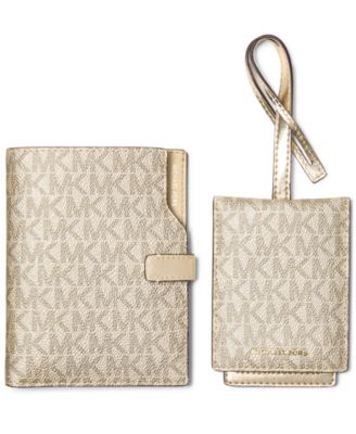 Michael Kors Boxed Jet Set Passport Wallet with Luggage Tag