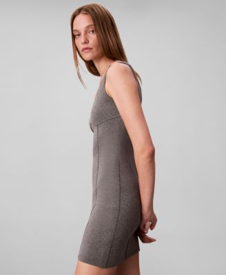 Women's Half Milano Tech Knit Slim Mini Dress