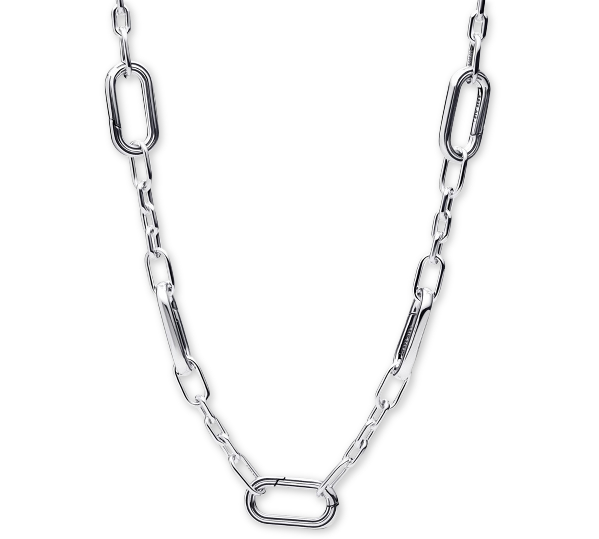 Pandora Five Links Chain Necklace In Metallic