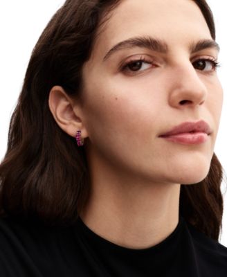 Pink Hoop Earrings