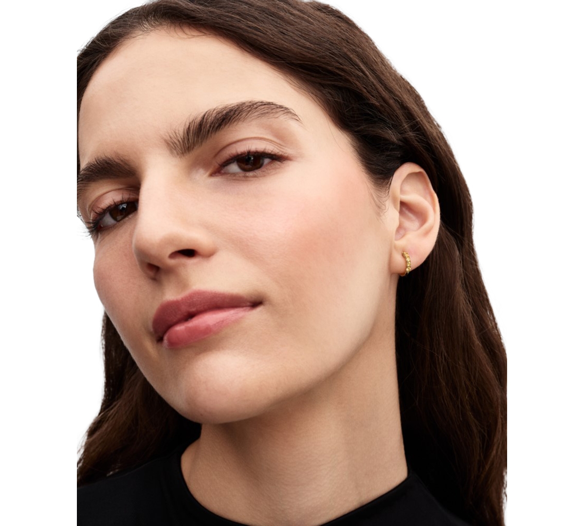 Pandora Yellow Hoop Earrings In Gold