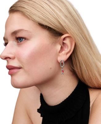 Red Murano Glass Koi Fish Mini Dangle Charms