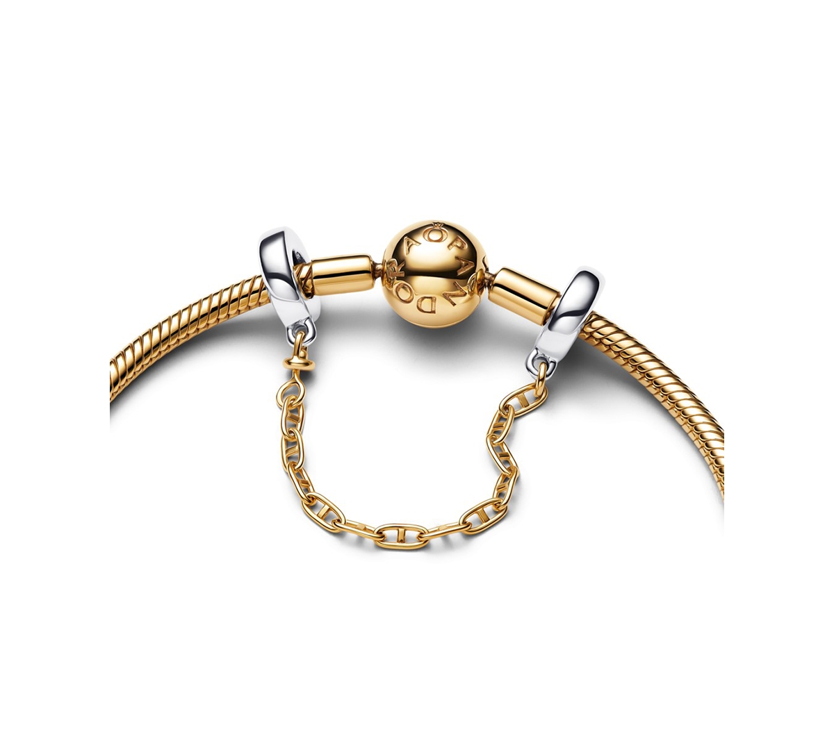 Pandora Elongated Safety Chain Charms In Multi