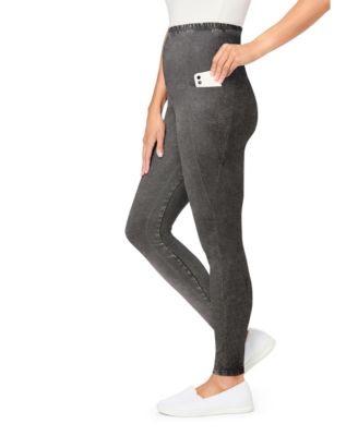 Women's Within Tall Stretch-Cotton Knit Pull-On Pocket Leggings