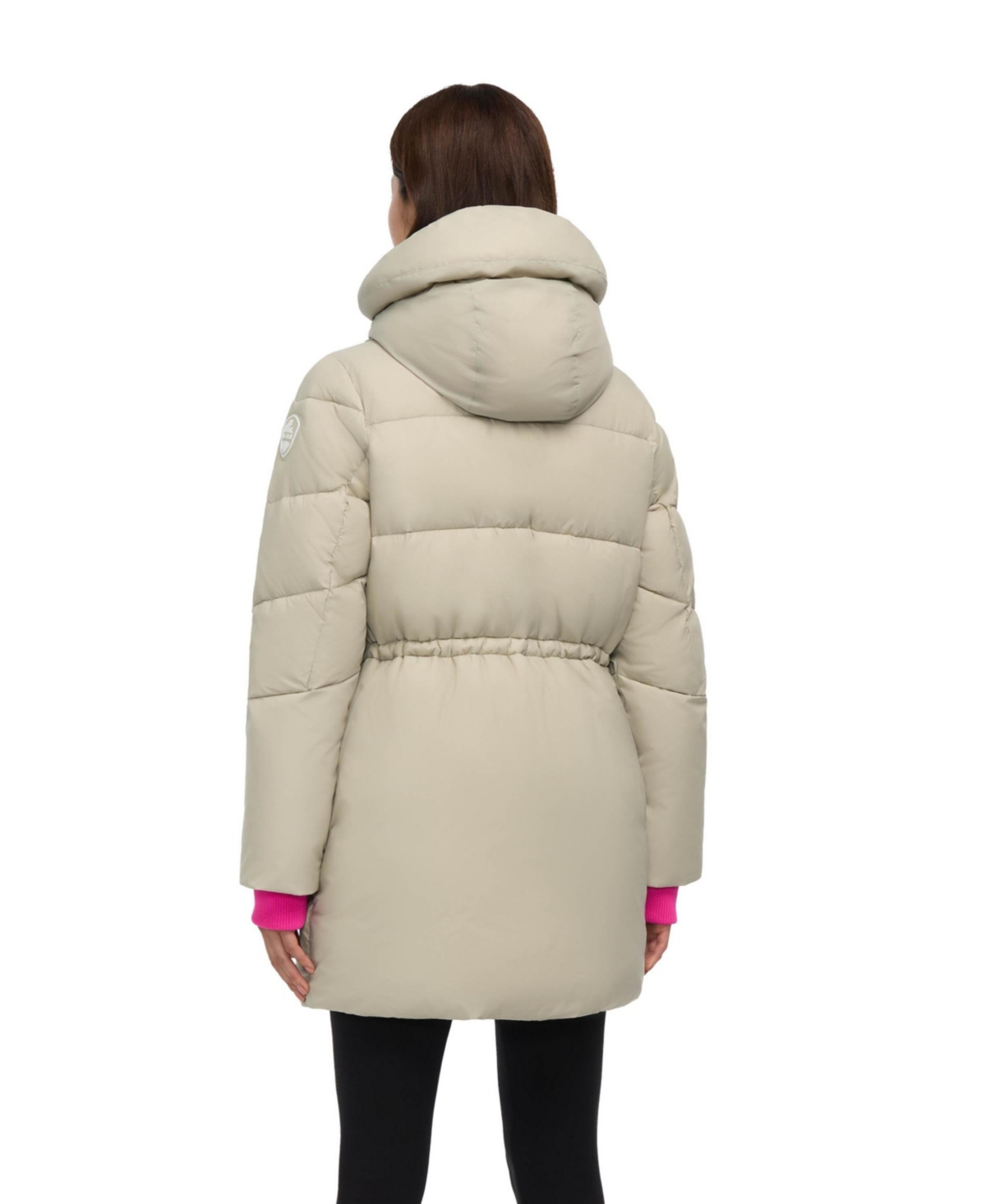 Pajar Heirani Mid-length Quilted Parka Puffer With Oversized Hood In Multi