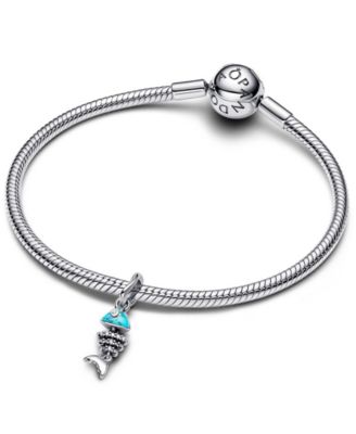 Turquoise Fishbone Dangle Charms