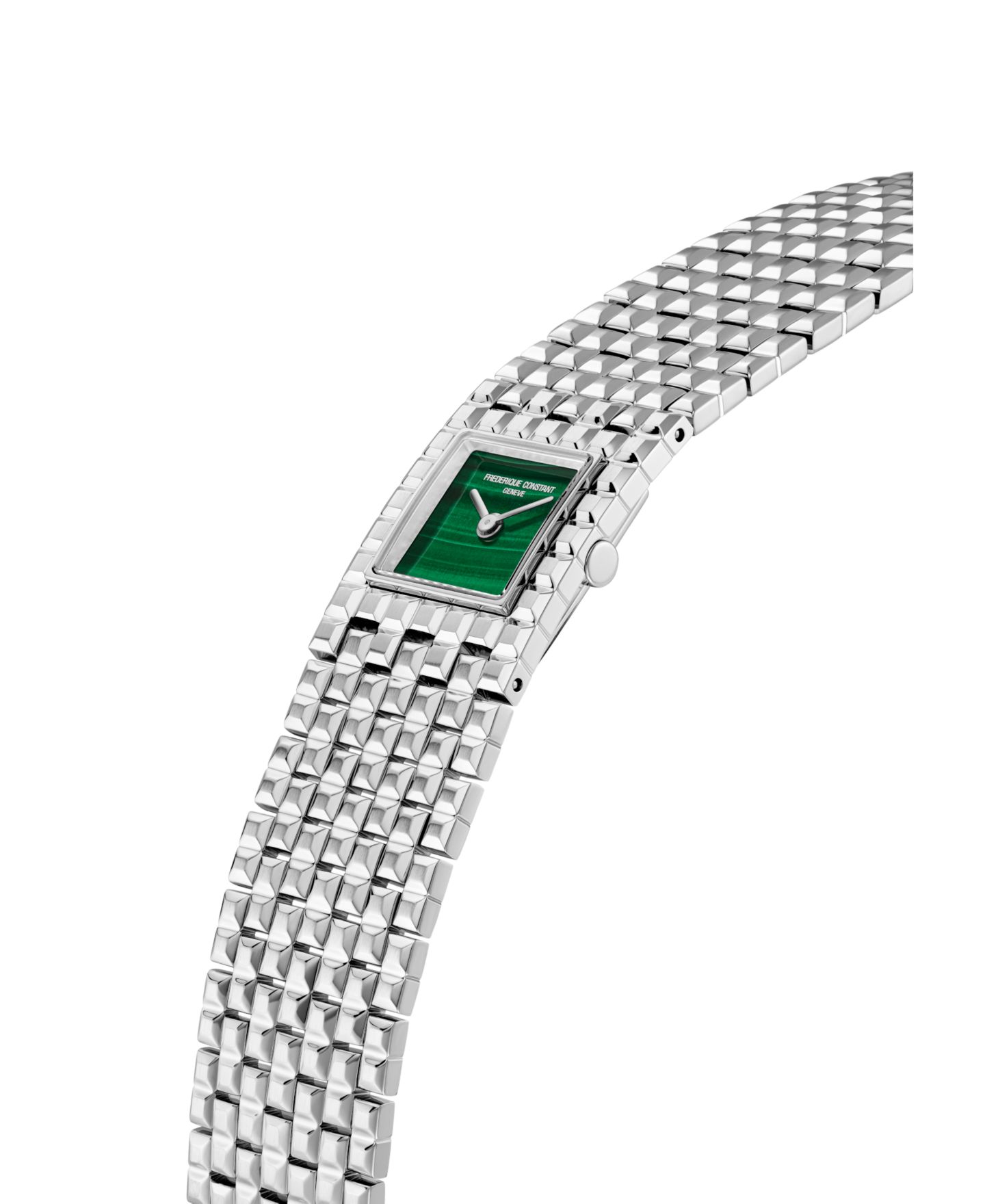 Женские часы Frederique Constant Manchette, браслет из стали серебристого цвета, 25.7 мм — фото 2