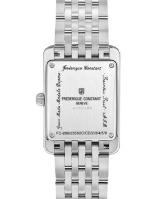 Women's Carree Silver-Tone Stainless Steel Bracelet Watch, 25.2mm