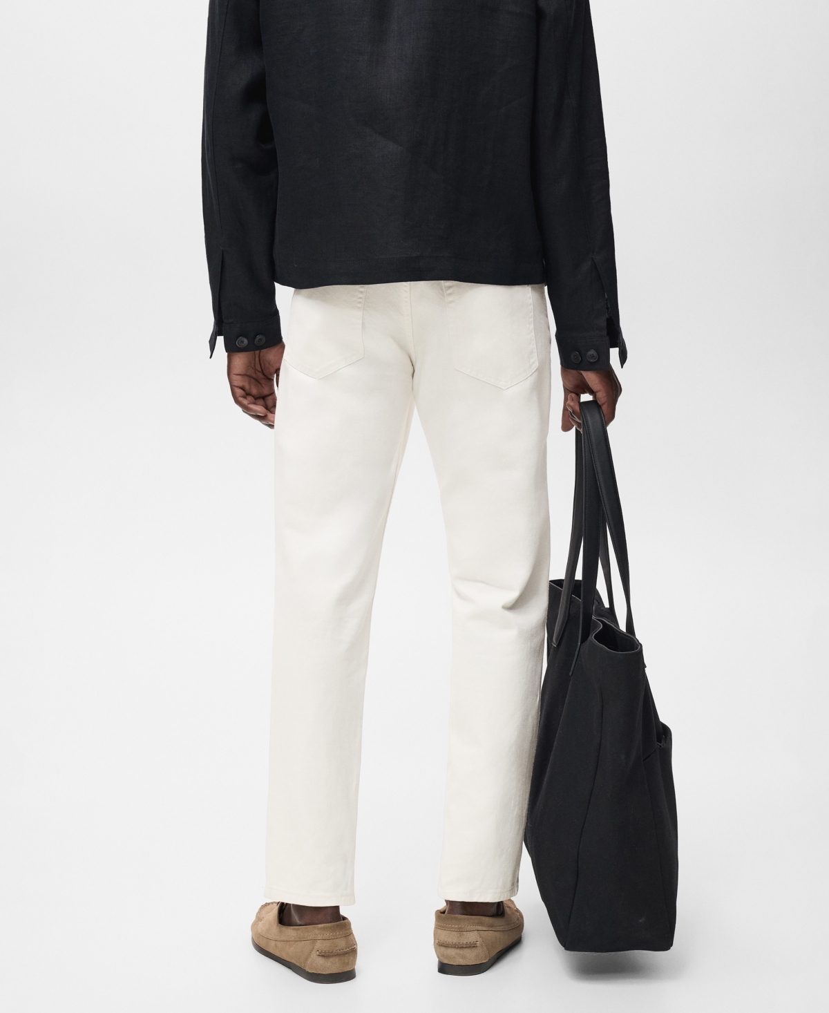 Mango Men's Lori Tapered-fit Jeans In White