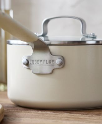 Bobby Flay Ceramic Nonstick 1.6-Quart Saucepan with Lid