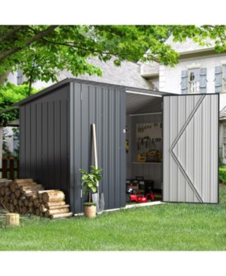 7'x3' Outdoor Horizontal Bike Storage Shed