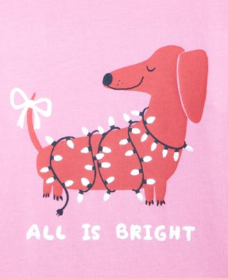 Girls' Toddler 2T-4T Dog Graphic Print T-Shirt, Macy's Exclusive