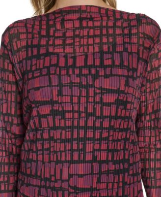 Petite Printed Long Sleeve Top