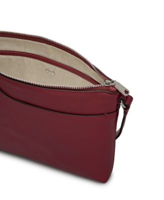 Pockets Mini Leather Ziptop Crossbody Bag