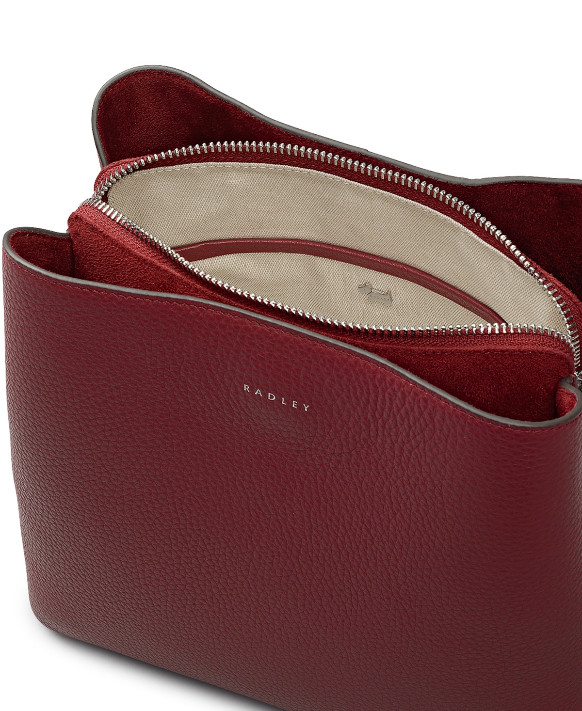 Radley London Dukes Place Leather Compartment Crossbody Bag In Red