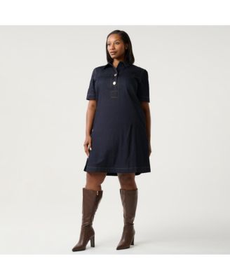 Plus Size Avia Denim Mini Dress
