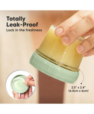 12pk Prep Baby Food Storage Containers, 4 oz Leak-Proof, BPA Free Glass Baby Food Jars for Feeding