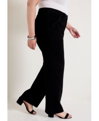 June + Vie Plus Size June + Vie Curvie Fit High-Waisted Straight-Leg Jean