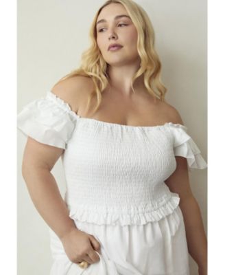 Women's June + Vie Smocked Tiered Maxi Dress