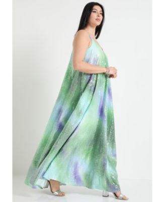 Women's June + Vie Sequin Swing Maxi Dress