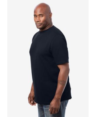 Big & Tall Lightweight Stretch Mesh Pique Crewneck