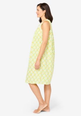 Women's Only Necessities Sleeveless Button Front Night Gown