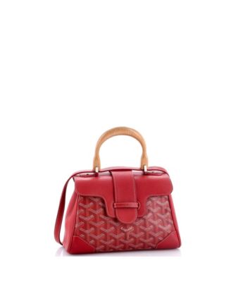 Mini Saigon Top Handle Bag Coated Canvas with Leather