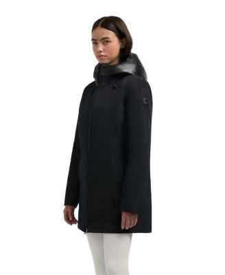 Women's Nova Mixed Media 3 in 1 Coat with Fixed Hood