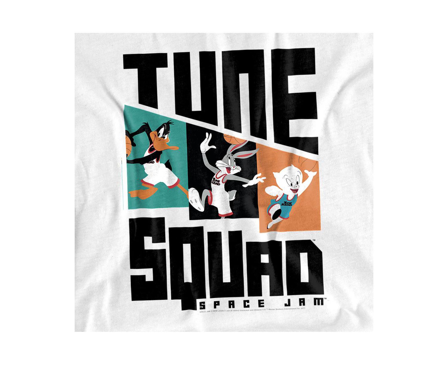 Men's A New Legacy Tune Squad Pattern Characters T Shirt
