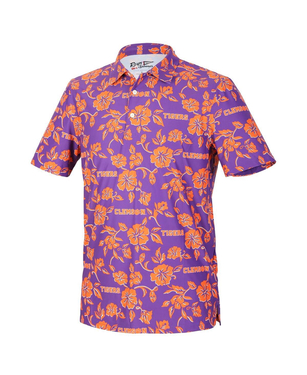 Reyn Spooner Men's Purple Clemson Tigers Pua Performance Polo Shirt In Purple