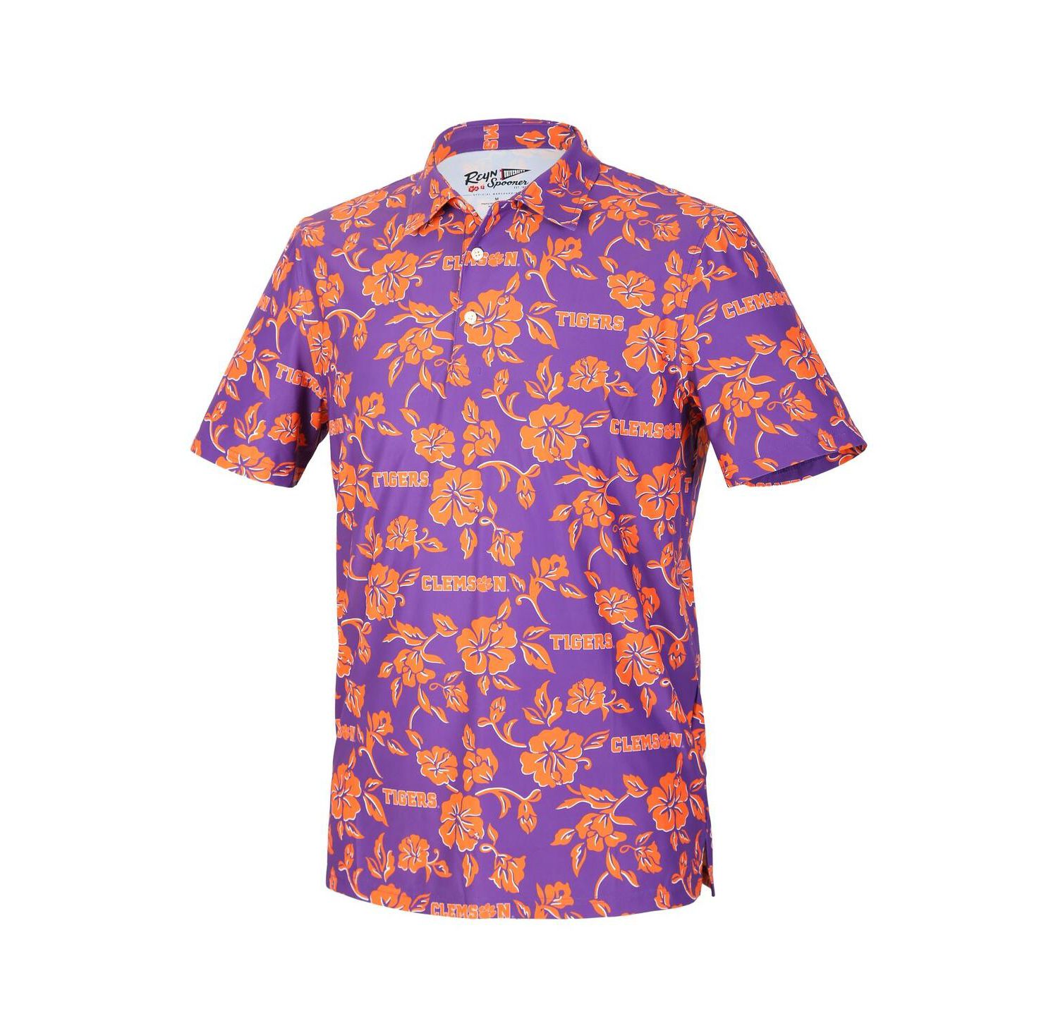 Men's Purple Clemson Tigers Pua Performance Polo Shirt