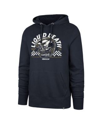 Men's Navy NASCAR Liquid Death Imprint Headline Pullover Hoodie