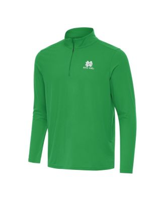 Men's Kelly Green Notre Dame Fighting Irish St. Patrick's Day Intent Quarter-Zip Pullover Hoodie