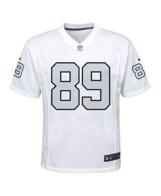 Big Boys and Girls Brock Bowers White Las Vegas Raiders Alternate Game Jersey