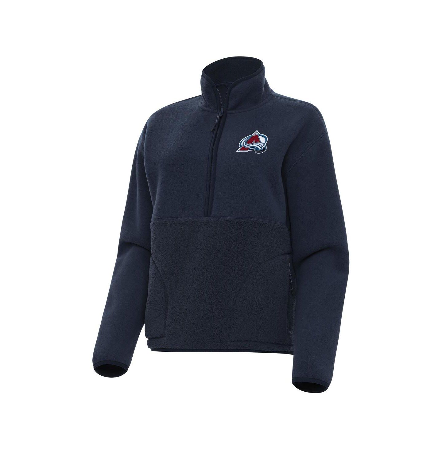 Женская толстовка Antigua Navy Colorado Avalanche Figure Half-Zip Pullover — фото 1