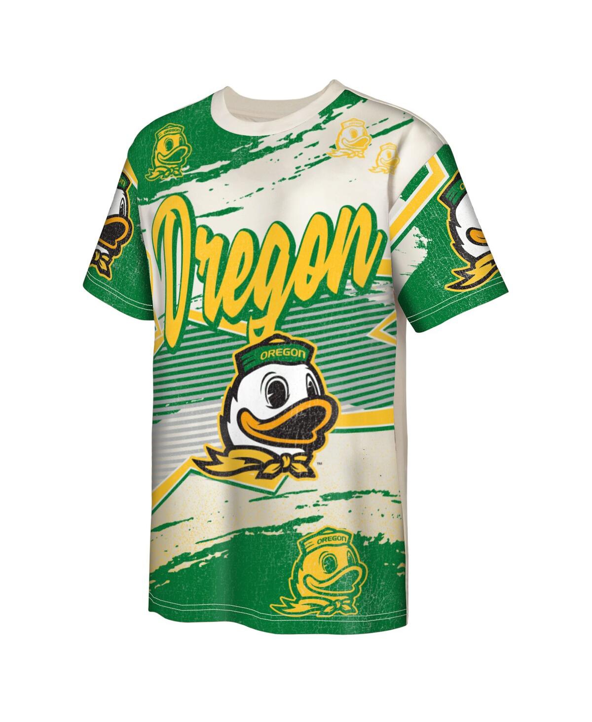 Outerstuff Big Boys And Girls Cream Oregon Ducks Make Noise T-shirt In White