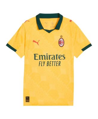 Big Boys and Girls Yellow AC Milan 2025/26 Third Replica Jersey