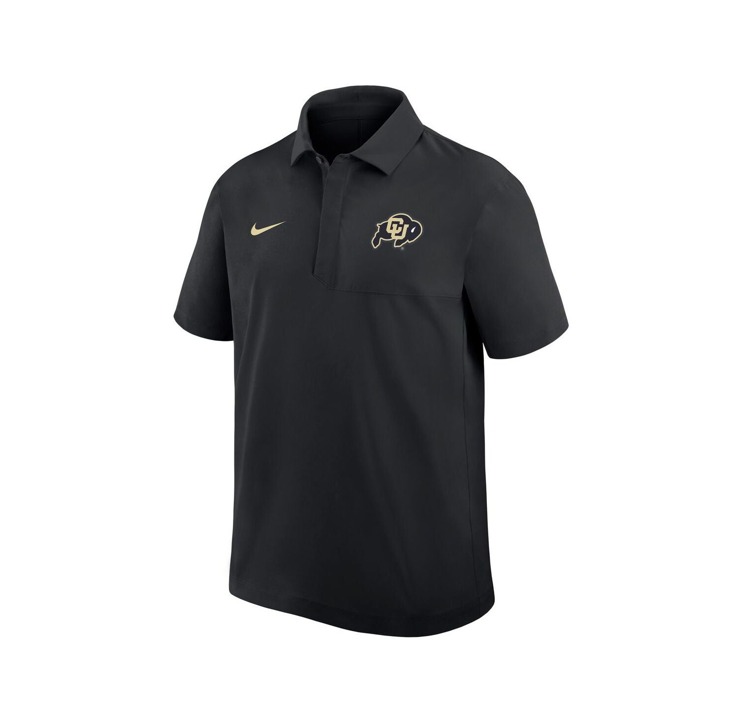 Men's Black Colorado Buffaloes Woven Dri-FIT Polo Shirt