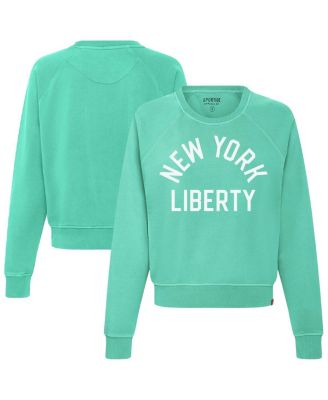 Sportiqe - Women's Mint New York Liberty Ashlyn Raglan Sweatshirt