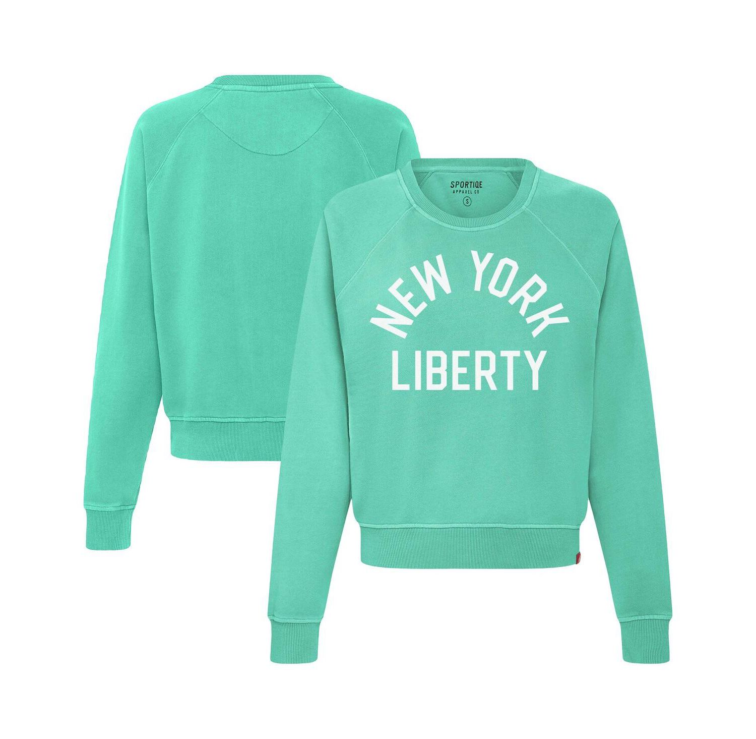 Women's Mint New York Liberty Ashlyn Raglan Sweatshirt