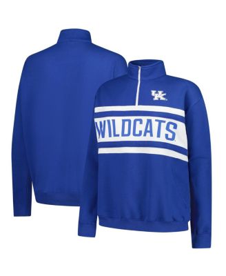 Fanatics - Women's Royal/White Kentucky Wildcats Plus Size Quarter-Zip Pullover