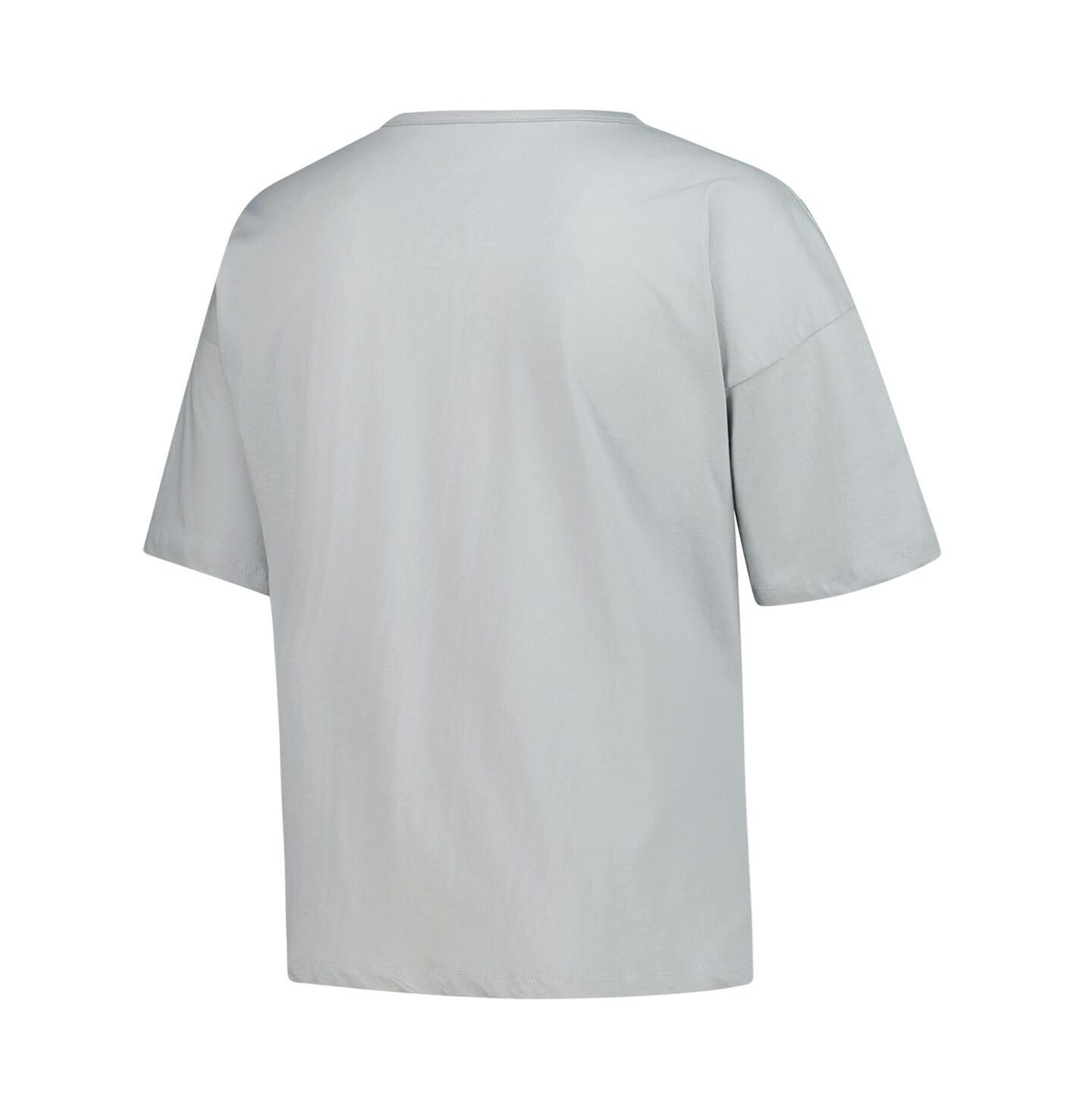 Женская футболка Fanatics Gray Michigan Wolverines Plus Size Winning Gear Notch Neck — фото 2