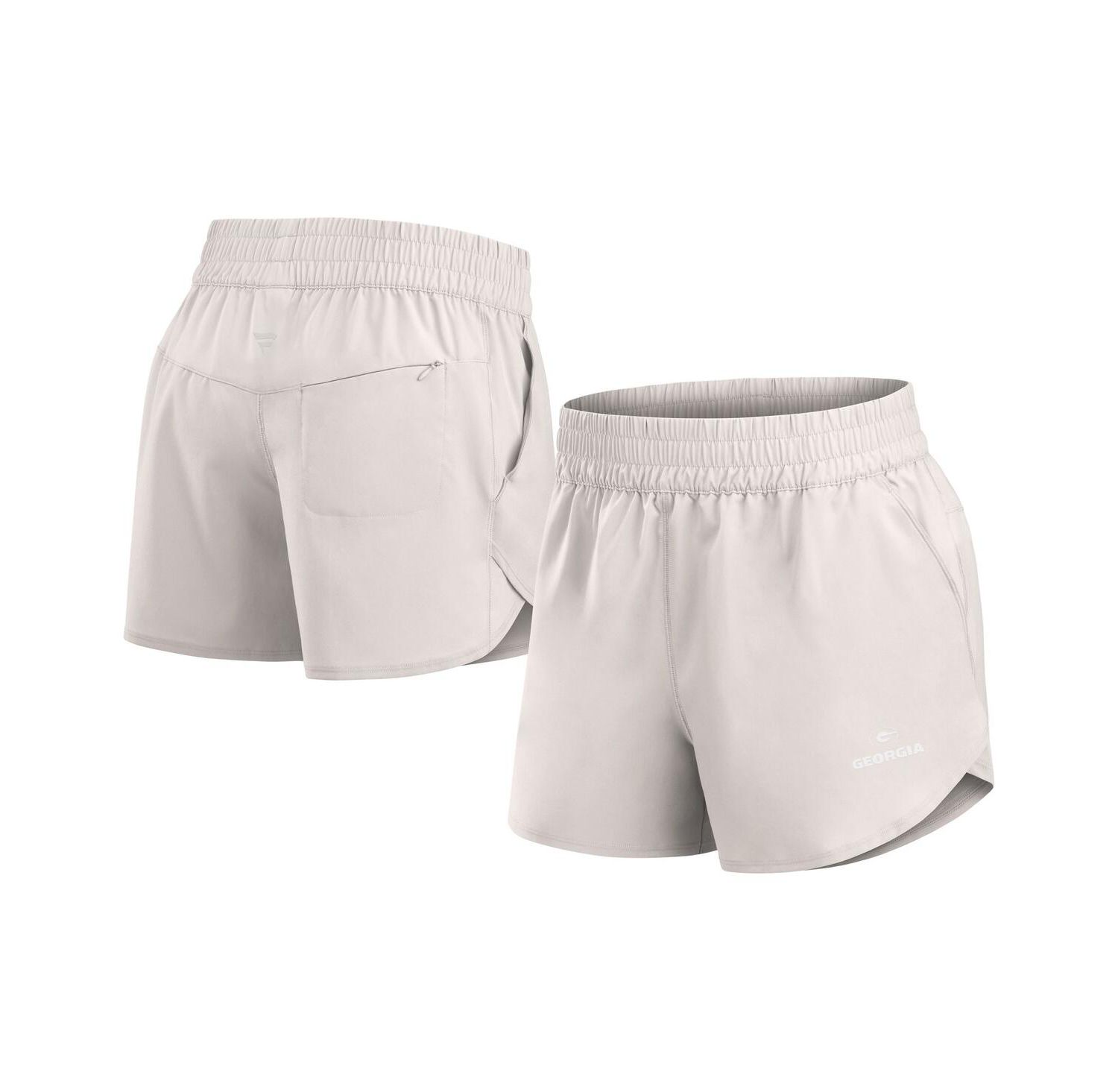 Women's White Georgia Bulldogs Studio Woven Vibe Shorts