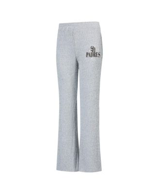 Concept Sport Women's Gray San Diego Padres Juniper Rib Knit Flare Sleep Pants