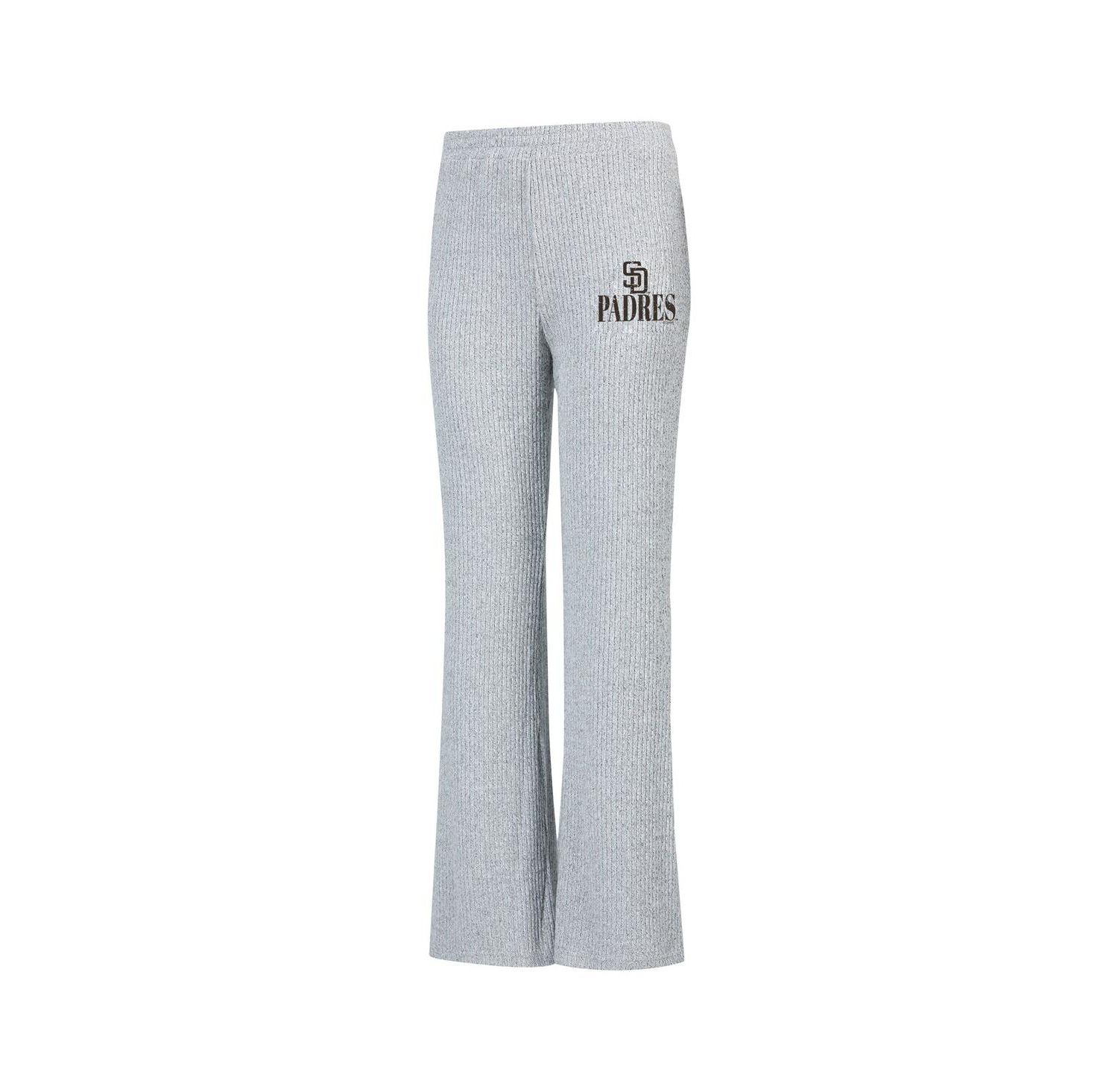 Concept Sport Women's Gray San Diego Padres Juniper Rib Knit Flare Sleep Pants