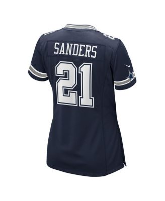 Women's Deion Sanders Navy Dallas Cowboys Team Retired Player Game Jersey