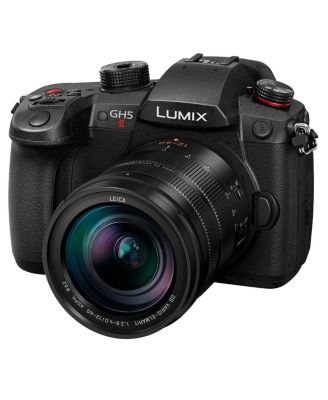 LUMIX GH5II Mirrorless Camera with Leica 12-60mm f/2.8-4.0 Lens Bundle with Flashpoint Zoom Li-on X R2 TTL Round Flash Speedlight, Filter